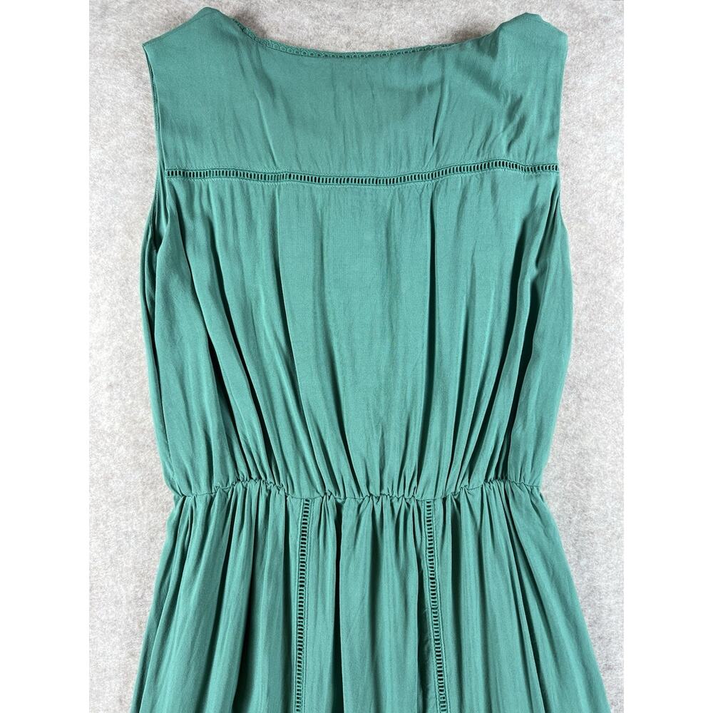 Matilda Jane Green Down In The Valley Mama Boho Prairie Lace Maxi Dress Sz M - Picture 5 of 10